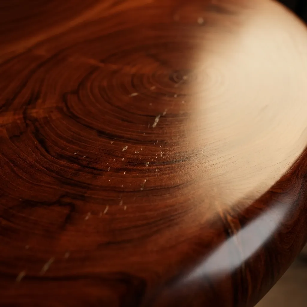 Cherry wood grain showing warm reddish-brown tones